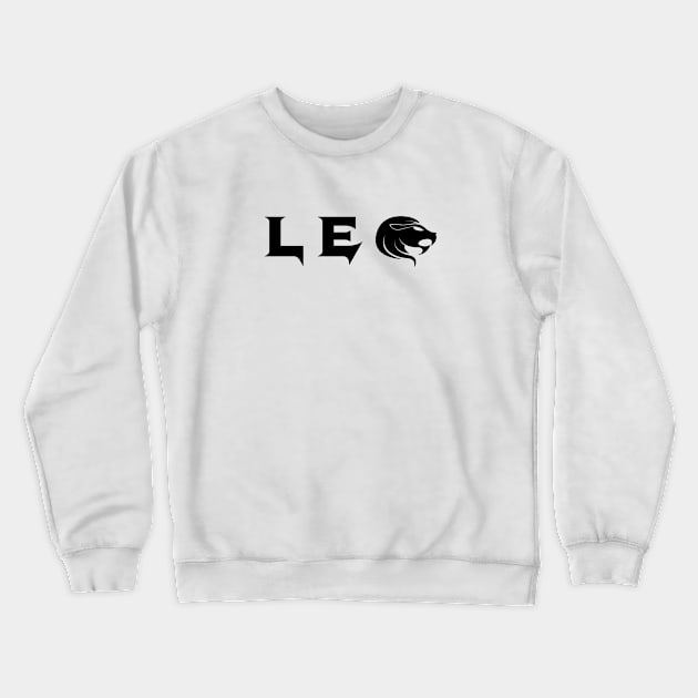 Leo Horoscope Crewneck Sweatshirt by Jambo Designs